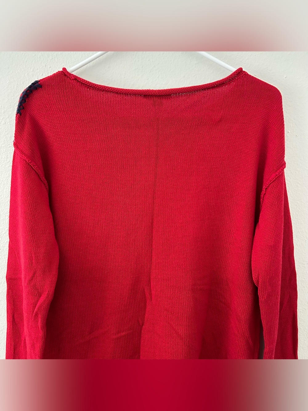 Lobster Roll Neck Sweater Womens Size XS Fisherman Nautical Coastal Beach Cotton - Picture 5 of 10